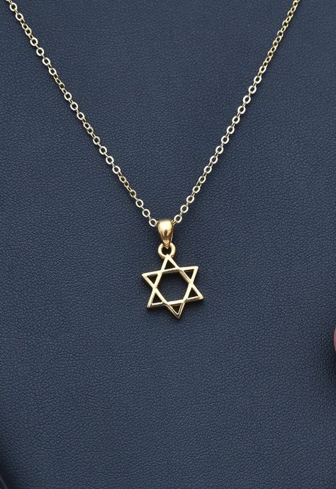 Jewish Star Necklace, Spiritual Necklace, Judaica Jewelry, Jewish Star, Good Luck Bracelet, Necklace Star, Jewish Jewelry, Star Pendant Necklace, Star Jewelry