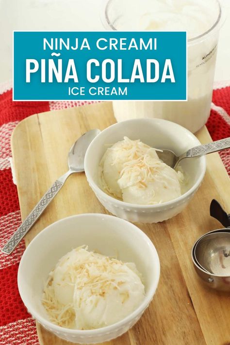 Step by step instructions on how to make pina colada ice cream in the Ninja Creami. This coconut pineapple ice cream is so delicious and made with simple and easy ingredients. Pina Colada Ninja Creami, Pineapple Ninja Creami, Pineapple Ninja Creami Recipe, Ninja Creami Coconut Sorbet, Pina Colada Ice Cream, Pineapple Coconut Milk Ice Cream, Pineapple Ice Cream, Ice Cream Mixture, Weekend Crafts