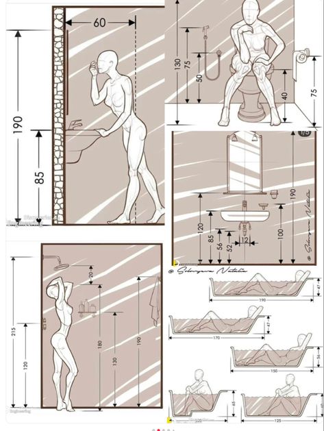 Bathroom Layout Plans, Bathroom Dimensions, Desain Pantry, Bathroom Design Layout, Kids Basement, Basement Design Ideas, Bathroom Design Decor, Toilet Design, Bathroom Design Luxury