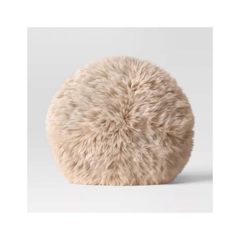 Target Pillows, Round Throw Pillow, Sitting Arrangement, Brown Rooms, Round Throw Pillows, Faux Fur Pillow, Beige Pillows, Fur Pillow, Gold Pillows