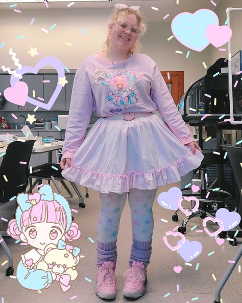 Kawaii Plus Size Fashion, Fairy Kei Outfit, Yume Kawaii Fashion, Kawaii Aesthetic Outfits, Aesthetic Outfits Plus Size, Pear Shaped Fashion, Pear Shaped Outfits, Fairy Kei Fashion, Plus Size Kawaii