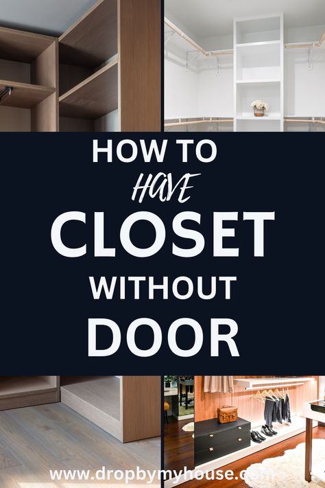 Find out closet without door ideas, how to have a closet without a door, and the benefits of a closet without a door. Doorless Walk In Closet, Taking Doors Off Closet, Bedroom Closets Without Doors, Extra Wide Closet Door Ideas, Walk In Closet No Door, Bedroom Closet Without Doors Ideas, Closets With No Doors, No Closet Door, Walk In Closet Entrance Door