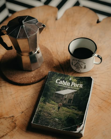 Cup of coffee and yourself 🖤☕️ @2blackcabins Books Outdoors Aesthetic, Vintage Coffee Photography, Coffee Lifestyle Photography, Whiskey And Coffee, Slow Life Aesthetic, Coffee Cup Aesthetic, Coffee Pic, Coffee Outside, Your Time Is Now