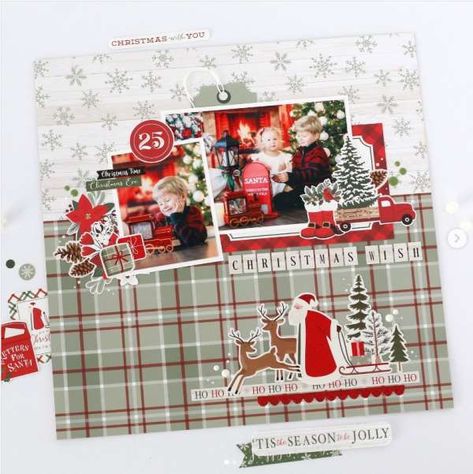 Echo Park Christmas Layouts, Echo Park Layouts, Scrapbook Layout Ideas, Winter Scrapbook Layouts, Scrapbook Themes, School Scrapbook Layouts, November Christmas, Punny Valentines, Christmas Scrapbook Pages