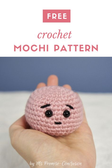 Mochi Crochet Pattern Free, Easy Small Crochet, Anemo Slime, Mochi Crochet, Crochet Mochi, Worry Pet, Cute Diy Projects, Crochet Easy, Easy Crochet Patterns Free