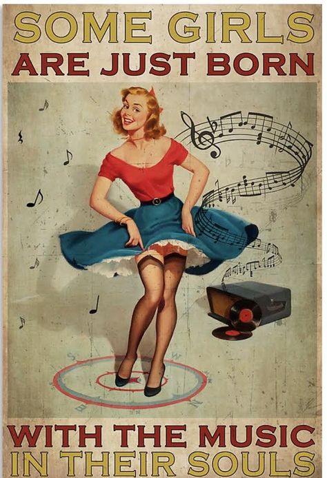 When All Else Fails, Music And Dance, Just Born, Dog Poster, Dance With You, Hanging Posters, Vintage Poster Art, Some Girls, Room Posters