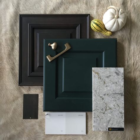 Design Board – Charleston Green | Kith Kitchens Charleston Green Kitchen, Charleston Green Paint, Deep Green Paint, Charleston Green, Essex Green, Zyla Colors, Trim Paint Color, House Updates, Green Paint Colors