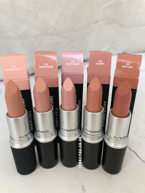 Mac Makeup Lipstick, Mac Nude Lipstick, Mac Lipstick Shades, Mac Cosmetics Lipstick, Kiss Lipstick, Lipstick Kit, Batons Matte, Makijaż Smokey Eye, Bare Minerals