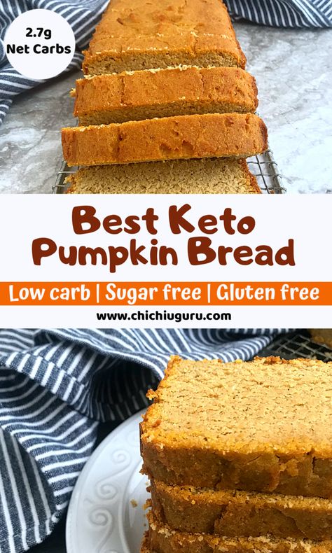 Aip Pumpkin, Keto Pumpkin Bread, Diet Bread, Keto Bread Recipe, Best Keto Bread, Flour Bread, Coconut Bread, Keto Pumpkin, Baking Soda Beauty Uses