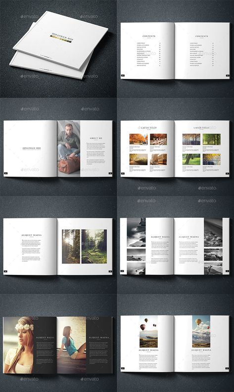 Layout Design Magazine, Self Promotion Design, Portfolio Design Layouts, Photography Portfolio Book, Booklet Design Layout, Coffee Table Book Design, Design Portfolio Layout, Graphic Design Portfolio Book, Architecture Portfolio Layout