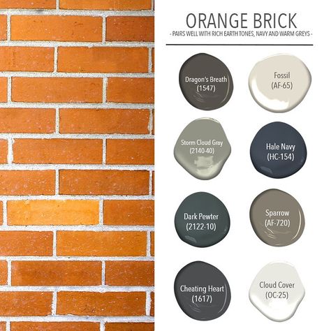 Orange Brick House Exterior, Shutters Brick House, Brick Exterior Colors Schemes, Orange Brick Houses, Brick House Exterior Makeover, Brick House Colors, Brick Ranch Houses, Red Brick House Exterior, Budget Dinners