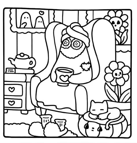 Kleurplaat Spooky Cutie Sketches To Color In, Cocowyo Coloring Pages Halloween, Coco Wyo Coloring Pages Free, Coco Wyo Coloring Pages Spooky Cutie, Coco Wyo Spooky Cutie, Little Spooky Coloring Book, Spooky Cutie Coco Wyo, Spooky Cute Coloring Pages, Cute Fall Coloring Pages