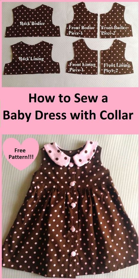 Baby Bloomers Pattern, Baby Sewing Patterns Free, Toddler Dress Patterns, Sew Baby, Baby Clothes Patterns Sewing, Baby Dress Pattern, Open Dress, Sewing Baby Clothes, Sewing Projects Free