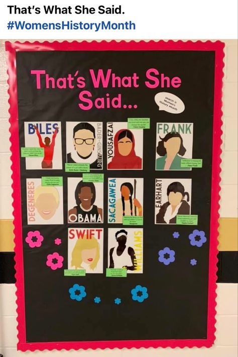 Women's Day Celebration Ideas, Women History Month Projects, Women History Month Bulletin Board, Social Studies Bulletin Boards, Public Library Programs, Ra Inspiration, March Bulletin Board, November Bulletin Boards, Teacher Appreciation Doors