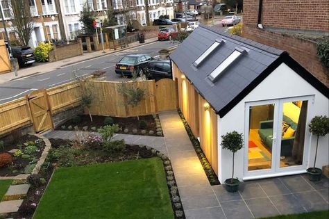 Garage Conversion Ideas, Garage To Living Space, Garage Guest House, Converted Garage, Small Garage, Home Gyms, Garage Office, Garage Conversion, Garage Apartment