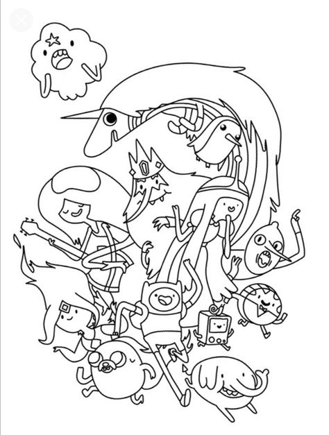 Adventure Time Colouring Pages, Cartoon Network Coloring Pages, Adventure Time Coloring Pages, Colouring In Sheets, Kids Colouring Pages, Coloring Pictures For Kids, Blank Coloring Pages, Graduation Cap Decoration Diy, Adventure Time Fionna