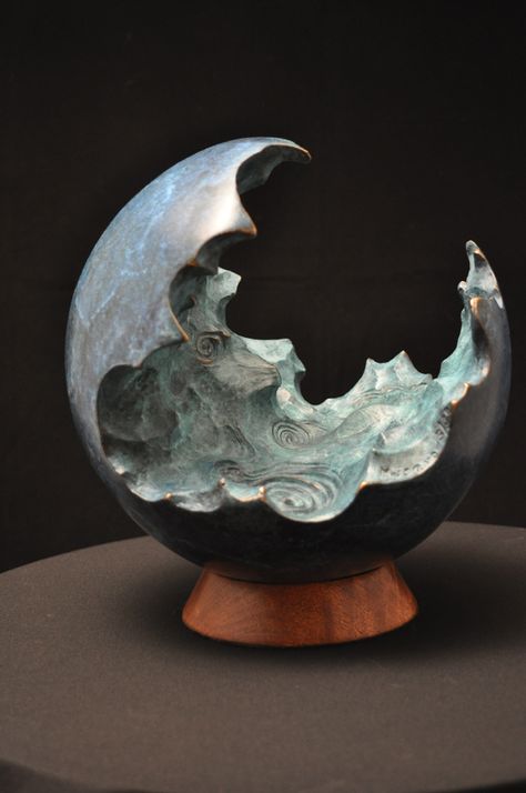 wave-ball — Maisano Art Wave Sculpture, Sculpture Gallery, Surf Decor, The Great Wave, 3d Object, Sculpture Installation, Modern Sculpture, Sculpture Clay, The Wave