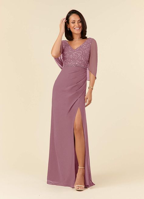 What do you think of the Azazie Laina, come check them out! https://m.azazie.com/products/azazie-laina-vintage-mauve-mermaid-lace-chiffon-floor-length-mother-of-the-bride-dress/228810 Kebaya Mauve, Bride Dress Vintage, Mothers Gowns, Maternity Bridesmaid Dresses, Modest Bridesmaid Dresses, Bride Groom Dress, Lace Chiffon, Cap Dress, Black Wedding Dresses