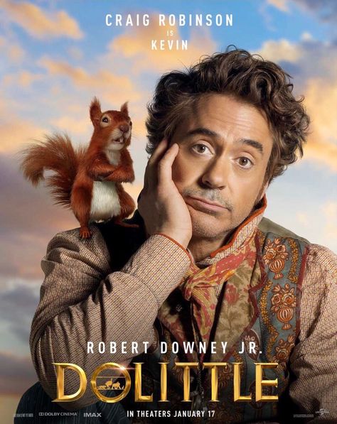 Robert Downey Jr Movies, Jenny Beavan, Disneysea Tokyo, Dr Doolittle, Craig Robinson, Movie Character Posters, The Big Sick, Dr Dolittle, Robert Downey Jr.