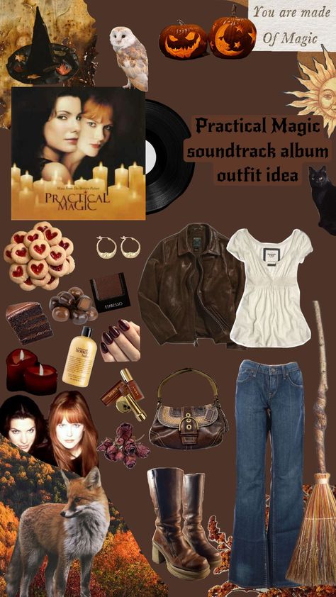 Practical Magic soundtrack album outfit idea 🍂🕯️🧹 #practicalmagic #soundtrack #fyp #fypshuffle #album #albumouffitidea #outfitidea #outfit #idea #whimsigoth #whimsical #fall #halloween #witch Made by:Bella/Me :) Aunt Francis Practical Magic, Outfits From Practical Magic, Whimsigoth Halloween Costume, Practical Magic Witch Costume, Practical Magic Outfit Inspiration, Sandra Bullock Practical Magic Outfits, Fall Witch Outfits, Sally Practical Magic Outfits, Practical Magic Costume