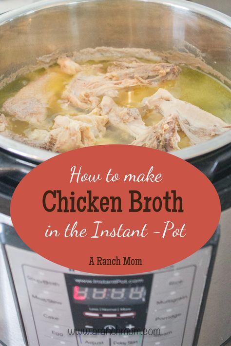 Chicken Breast Instant Pot Recipes, Pressure Cooking Chicken, Make Chicken Broth, Homemade Broth, Chicken Broth Recipes, Chicken Stock Recipe, Cooking Whole Chicken, Great Chicken Recipes, Recipe Using Chicken