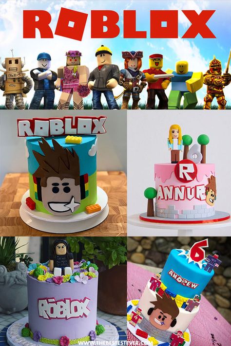 Want some Roblox cake ideas? We showcase a couple that should be perfect for a boy or girl's birthday party  #roblox #robloxcake #cakeideas #coolcakes #cakes #birthdaycakes #robloxparty #birthdayparty Roblox Cake Ideas For Boys, Roblox Cake Ideas, Roblox Cakes, Cake Ideas For Boys, Piggy Party, Roblox Birthday Cake, Roblox Party, Robot Birthday Party, 7th Birthday Party Ideas