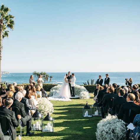 Montage Laguna Beach on Instagram: “Bliss meets the perfect backdrop at Montage Laguna Beach. 📸: @scottclarkphoto” Montage Laguna Beach Wedding, Wedding Theme Color Schemes, Laguna Beach Wedding, Montage Laguna Beach, Wedding Venues Beach, Wedding Venue Inspiration, Luxury Destination Wedding, Destination Wedding Venues, Wedding Theme Colors