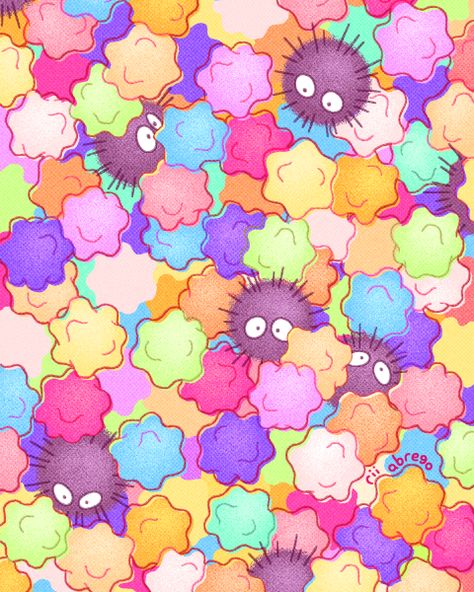 rii abrego on Twitter: "sugar and soot (wallpaper set below!) https://t.co/VIgBCey9Ht" / Twitter Soot Wallpaper, Wallpaper Tab, Soot Sprite, Wallpaper Set, Soot Sprites, Ghibli Artwork, Studio Ghibli Art, Goth Art, Photo Collage Template