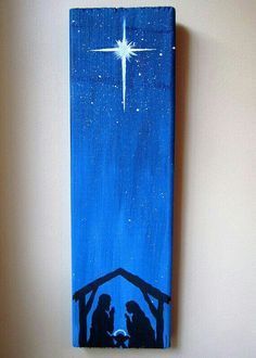 Christmas canvas Painted Nativity Scene, Hand Painted Nativity, Biblical Christmas, Simple Nativity, Nativity Silhouette, Christmas Canvas, Table Of Contents, Christian Christmas, Christmas Nativity