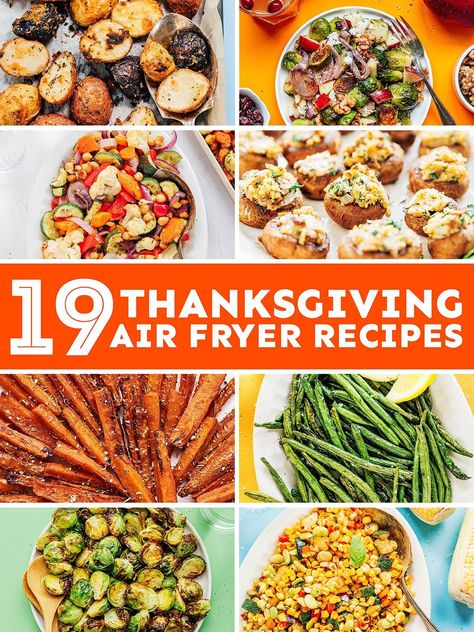 19 Air Fryer Thanksgiving Sides (Top-Rated Recipes!) Air Fryer Thanksgiving, Crispy Sweet Potato Fries, Thanksgiving Foods, Thanksgiving Appetizer Recipes, Crispy Sweet Potato, Delicious Thanksgiving, Air Fryer Healthy, Thanksgiving Appetizers, Thanksgiving Sides