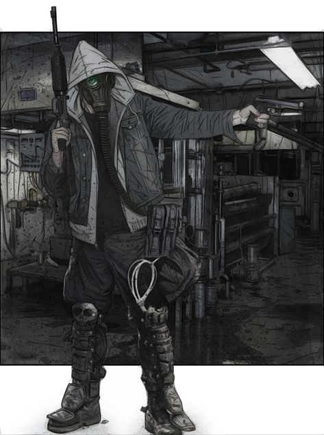 concept art by MrLeeCarter on DeviantArt Arte Zombie, Post Apocalyptic Art, Apocalypse Survival, Cyberpunk Character, Post Apocalypse, 판타지 아트, Dieselpunk, Post Apocalyptic, End Of The World