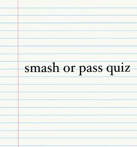 hiiii enjoy my little smash or pass quiz be safe out there! How To Make Time Pass Faster, Fun Games To Play In School, Smash Or Pass Disney Characters, Smash Or Pass Characters, Smash Or Pass Guys Celebrities, Smash Or Pass Quiz, Smash Or Pass Celebrity, Smash Or Pass Guys, Smash Or Pass Anime