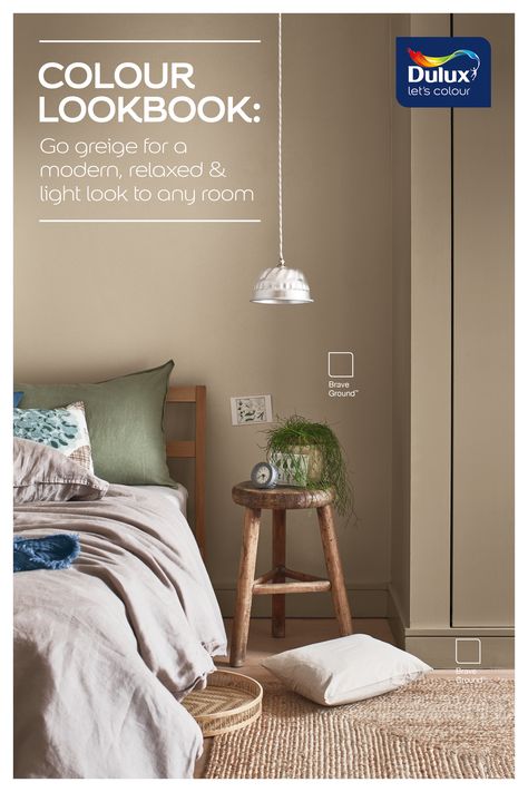 Griege is the new colour trend! A combination of grey and beige, it adds warmth and cosiness to any room. Tiny Cottage Interior, Brave Ground, Greige Paint Colors, Colour Trends, Room Color Schemes, Paint Colour, Indian Home, Indian Home Decor, Paint Colors For Home