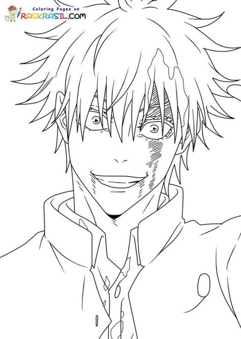 Jjk Coloring Pages, Jujutsu Kaisen Drawing, Anime Coloring Pages, Monster Truck Coloring Pages, Coloring Pages Adult, Manga Coloring Book, Disney Princess Coloring Pages, Anime Lineart, Farm Animal Coloring Pages