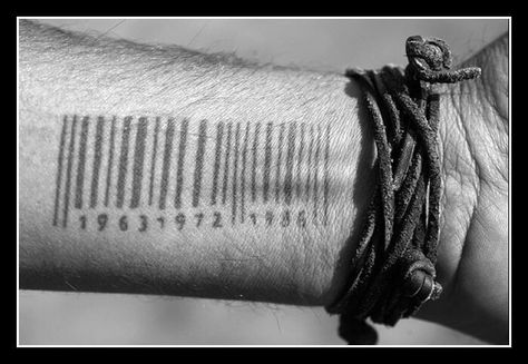 Buy art, not people Letters To Numbers, Barcode Tattoo, Number Tattoo, Just Ink, Free Tattoo, Black Ink Tattoos, Pin Image, Body Modifications, Skin Art