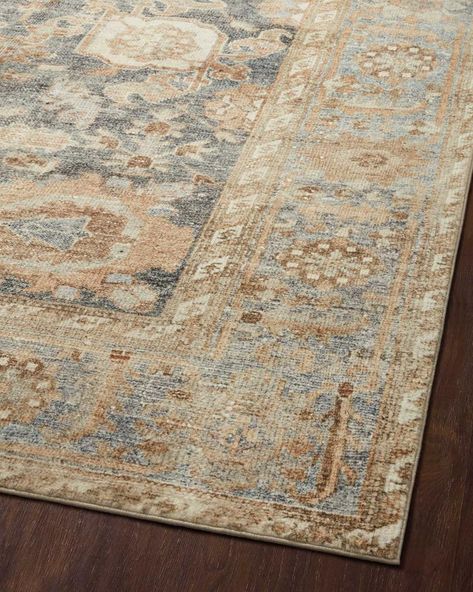 MAT-03 OCEAN / SPICE | Loloi Rugs Alexander Home, Printed Rug, Plush Area Rugs, Artisan Rugs, Loloi Rugs, Rug Direct, Nebraska Furniture Mart, Rug Sale, Power Loom