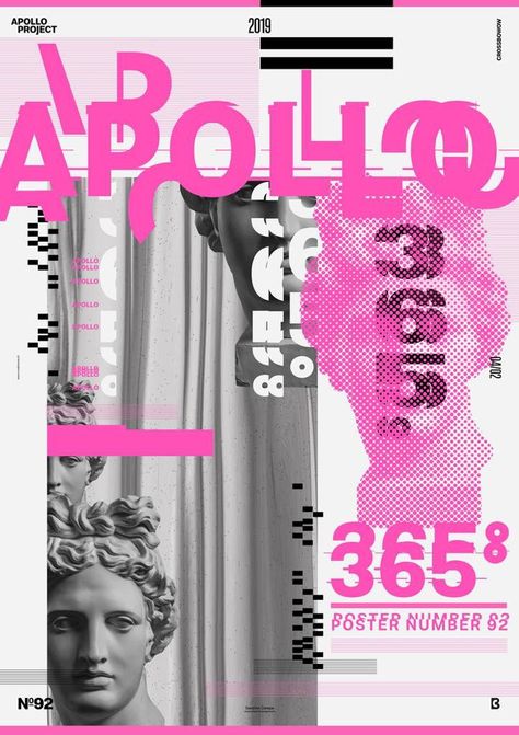 Black And Pink Graphic Design, Postmodernism Graphic Design, Feminist Graphic Design, Graphic Design Posters Pink, Pink And Black Branding, Typographic Design Poster, Pink Poster Design, Statue Pictures, Pink Graphic Design