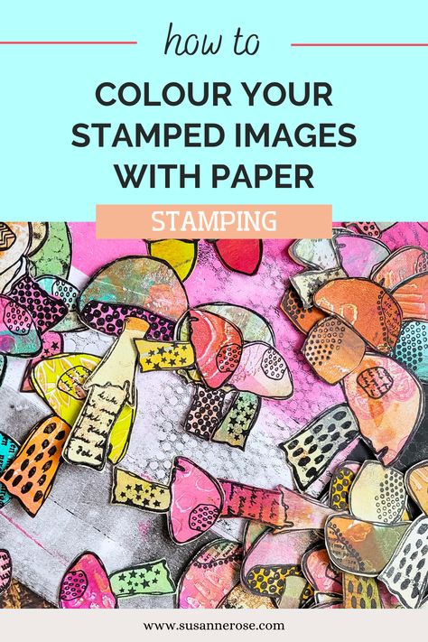 FREE VIDEO TUTORIAL! Collage Fodder Inspiration! Learn how to make unique DIY collage fodder using the paper piecing technique with stamps! Fodder Art, Gloomy Sunday, Collage Fodder, Diy Collage, Journal Tutorials, Gelli Prints, Art Journal Tutorial, Collage Diy, Junk Art