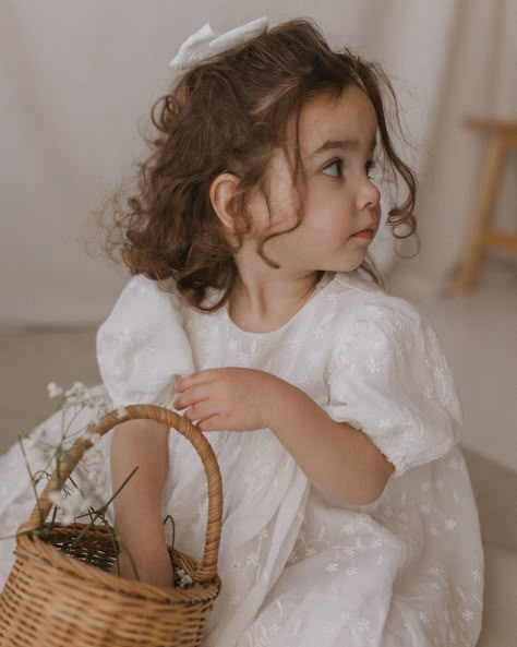 The prettiest lace for your beautiful flower girl. The beautiful Sofia Dress really is one of a kind, just like your little darling. 🤍✨ Flower Girl Aesthetic, Vintage Flower Girl, Flower Girls Wedding, Girls Special Occasion Dresses, Indoor Photography, Cute Love Wallpapers, Wedding Flower Girl, Family Goals