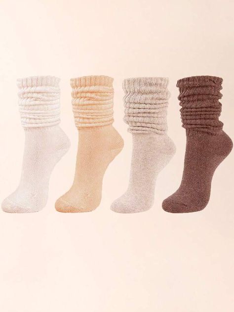 Scrunchie Socks, Slouchy Socks, Scrunch Socks, Sports Socks Women, Slouch Socks, Over The Calf Socks, Calf Socks, Sport Socks, Knit Socks