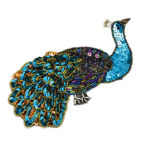 Arrives by Wed, Apr 19 Buy Expo Int'l 8" x 3 3/4" Peacock Sequin Applique/Patch at Walmart.com Repair Clothes, Sequin Appliques, Appliqué Patch, Sequin, Yard