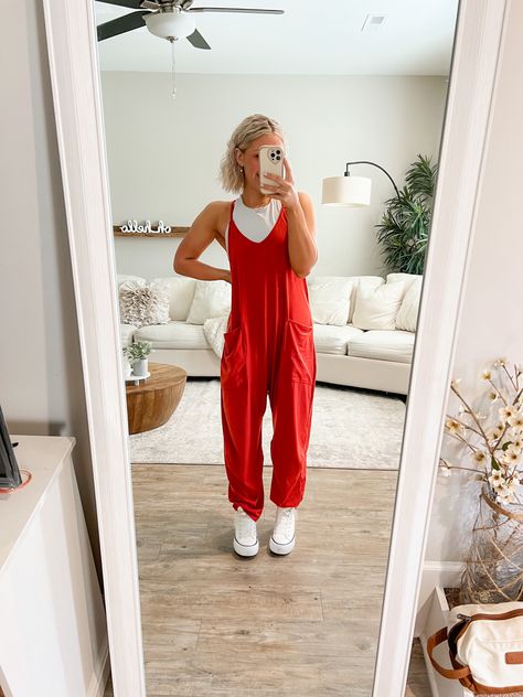 Free people jumpsuit dupe, orange one piece, overalls Amazon Stretchy Overalls Women, Cloth Jumpsuit Outfit, Fp Jumpsuit Outfit, Teacher Outfits Jumpsuit, Jumpsuit Romper Outfit, Styling Jumpsuits For Fall, Overals Outfits Aesthetic, Clothes Jumpsuits & Rompers, Teacher Romper Outfit