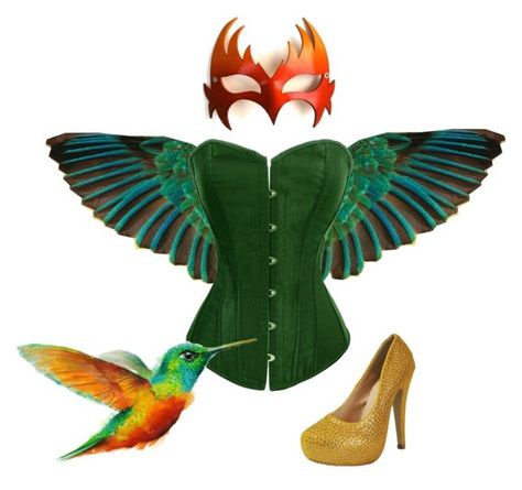 "Sexy Hummingbird Costume Idea" by chicastic ❤ liked on Polyvore featuring WALL Hummingbird Halloween Costume, Tequila Mockingbird Costume, Bird Woman Costume, Humming Bird Costume, Hummingbird Inspired Outfit, Hummingbird Costume, Hummingbird Dress, Tomorrowland Outfit, Stylish Halloween Costumes