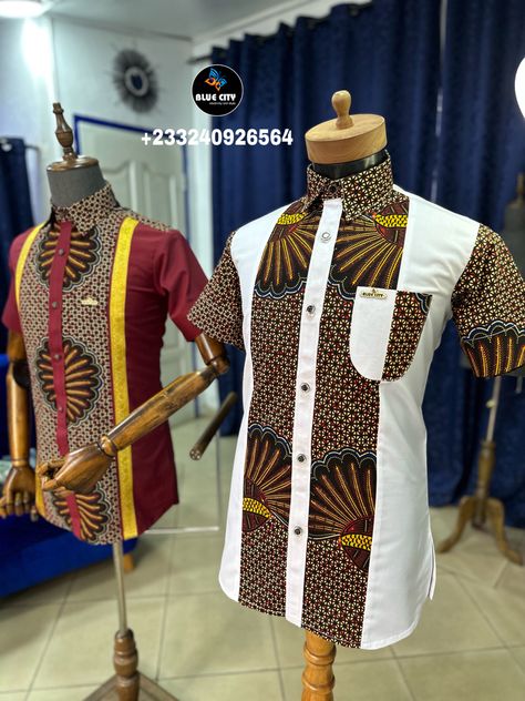 Class and Excellence 😎. Check the patterns 👌. Available on order ☎️ +233240926564. Worldwide shipping. 📍 Odorkor, Accra Ghana 🇬🇭 #MrBlue #ankarastyles #ankarafashion #africanprint #africanshirt #whiteshirt #burgandy #africanfashion #ghanafashion #ghanafashionhub #ghana #ankaraprint #whitewithankara #africanprint #africanpattern Ghana Mens African Wear, African Attire For Men Shirts, Ankara Styles For Men 2024, African Men Fashion Ankara, Ankara Shirts For Men, Men Pants Pattern, Men African Fashion, Agbada Design, Latest African Wear For Men