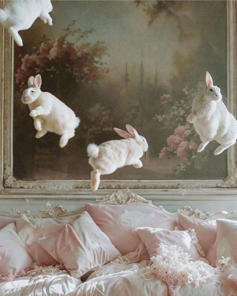 Aesthetic Rabbit, Bunny Art Aesthetic, White Bunny Aesthetic, Bunnies Aesthetic, White Rabbit Aesthetic, Rabbit Aesthetic, Bunny Aesthetic, 31 March, Pink Rabbit