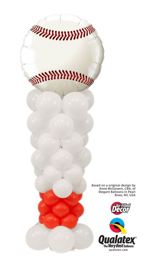 Baseball Bat Balloon, Gender Reveal Baseball Theme, Gender Reveal Baseball, Bat Balloon, Qualatex Balloons, Baseball Theme Party, Baseball Birthday Party, New Westminster, Balloon Arrangements