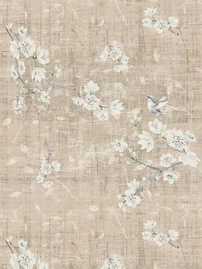 Cherry Blossom Decor, Chinoiserie Mural, Cherry Blossom Wallpaper, French Wallpaper, French Gray, Texture Wallpaper, Chinoiserie Wallpaper, Metallic Wallpaper, French Grey