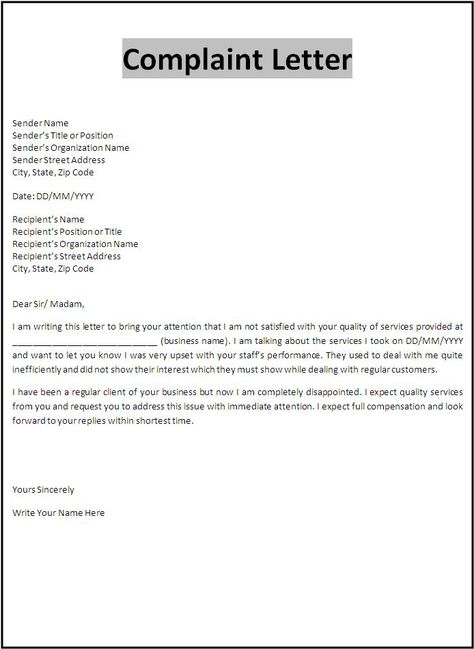 Free printable sample customer complaint response letter serves as a letter template for clients to make a formal complaint. Description from the-works.net. I searched for this on bing.com/images Business Letter Sample, Formal Letter Template, Formal Letter Writing, Complaint Letter, Letter Format Sample, Business Letter Format, A Formal Letter, Letter Template Word, Business Letter Template