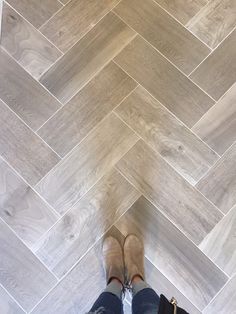 Master Shower Tile, Tile Bathroom Floor, Wood Tile Bathroom Floor, Weekend Wishes, Wood Tile Bathroom, Herringbone Tile Floors, Entryway Tile, Herringbone Wood, Ceramic Floor Tile