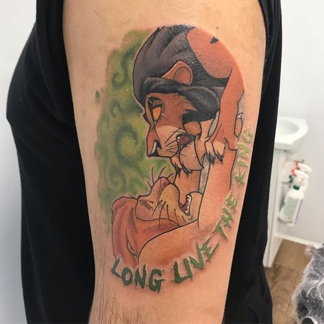 Tattoo Tom® on Instagram: “Long live the King! #lionking #thelionking #disney #disneytattoo #lionkingtattoo #tattoo #tatouage #tatuaje #tatuatge #tattoos #vegantattoo…” Long Live The King Tattoo, The King Tattoo, Lion King Tattoo, King Tattoo, Long Live The King, Vegan Tattoo, King Tattoos, Disney Tattoos, Long Live